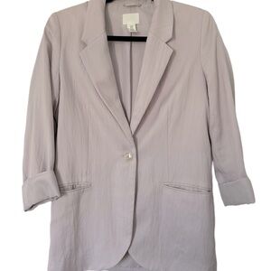 H&M Linen Blend Oversized Blazer